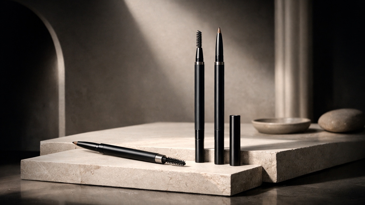 Brow pencil for precise shaping and filling